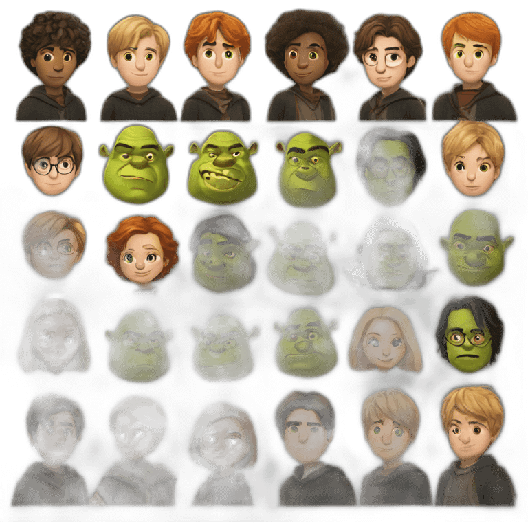 shrek harry potter emoji