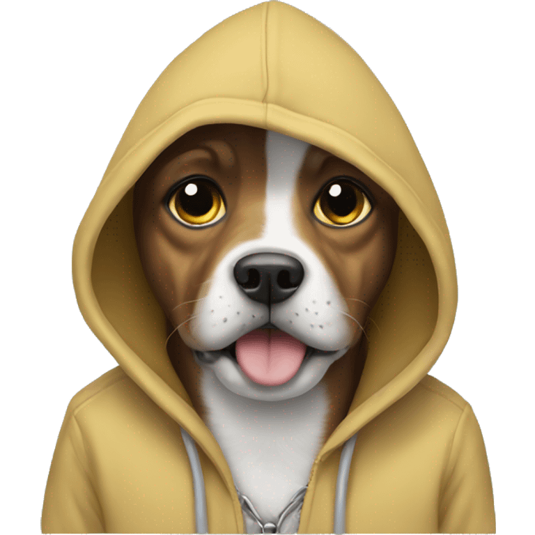 Dog with a hoodie  emoji