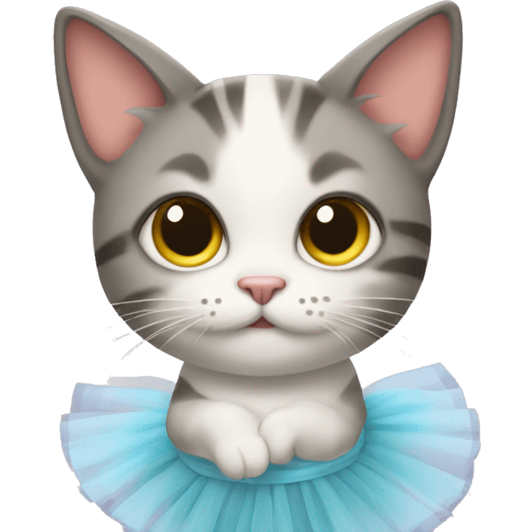 Cat with a tutu  emoji