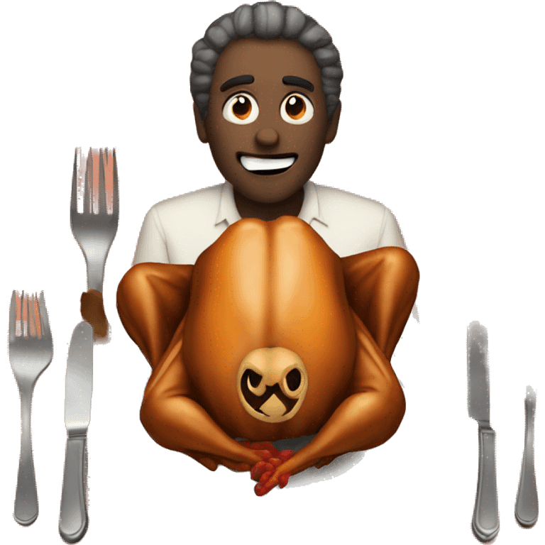 Evil thanksgiving dinner emoji