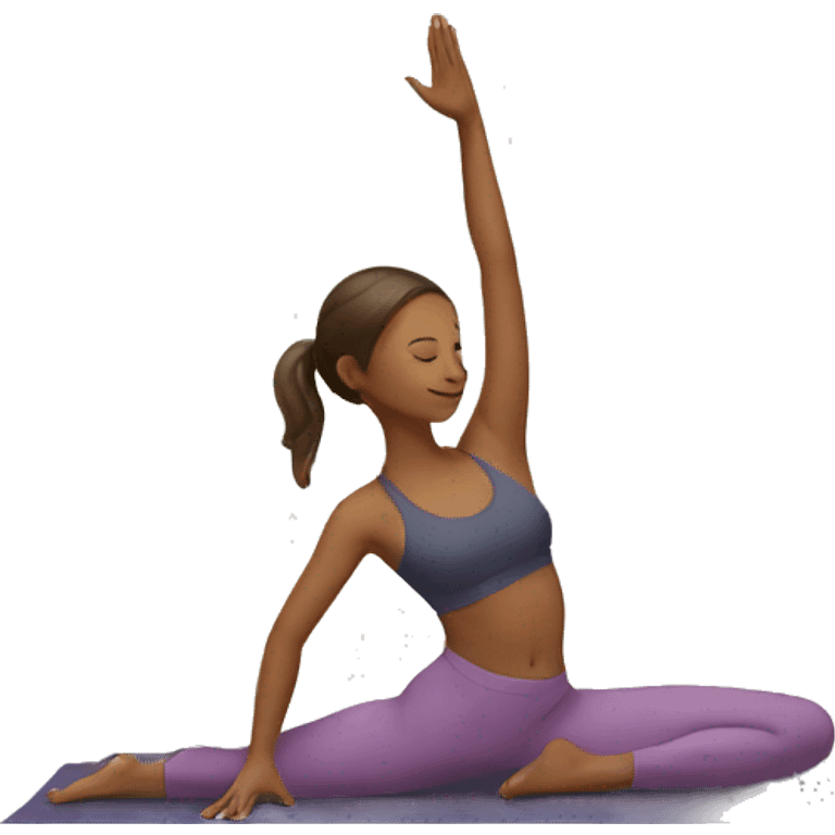 yoga girl emoji