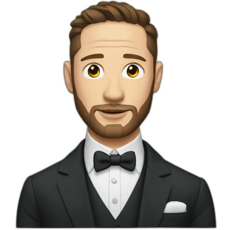 Tom Hardy wearing suit emoji