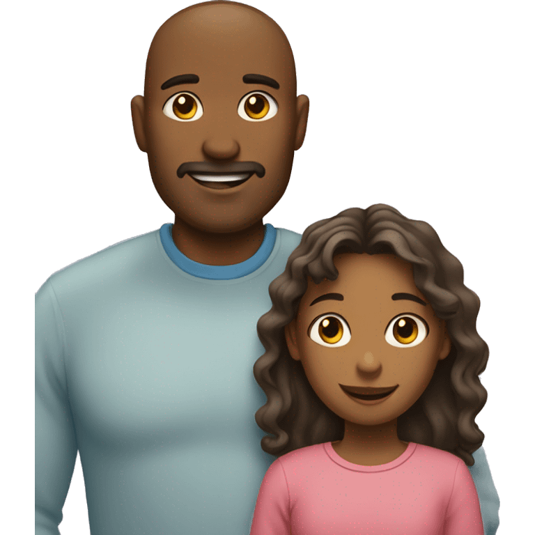 dad and daughter emoji