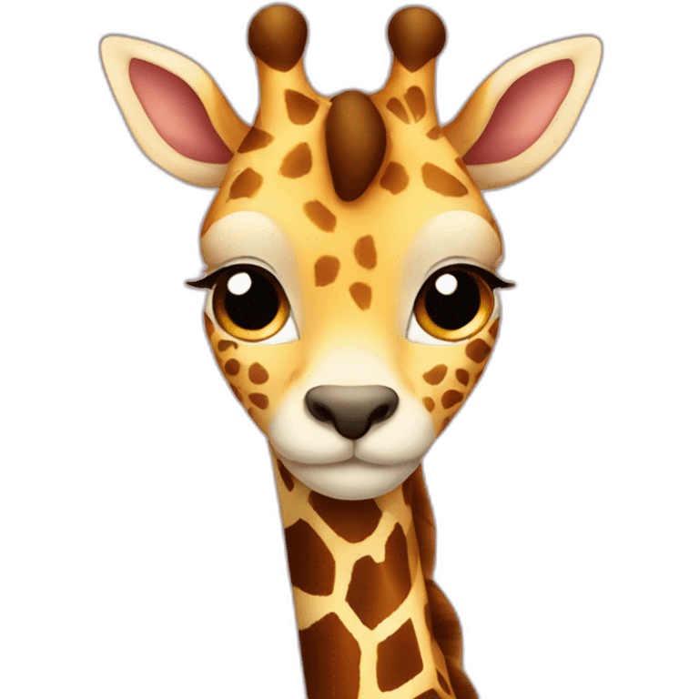 cute cat giraffe emoji