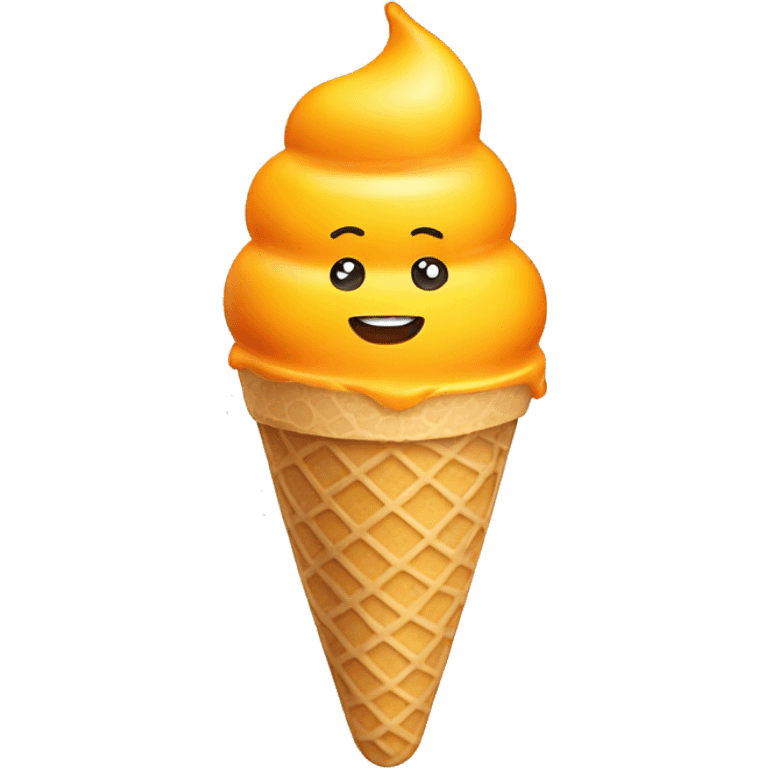 mango ice cream with chile emoji