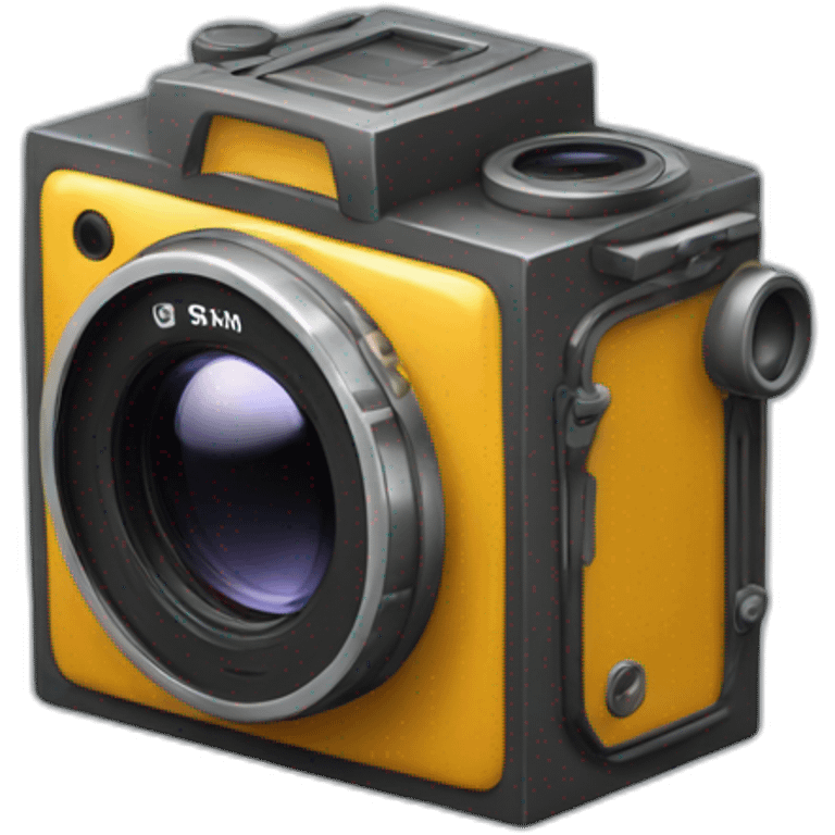 camera dans un cube emoji