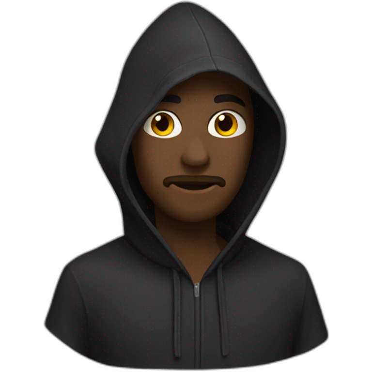 Capuche noir emoji