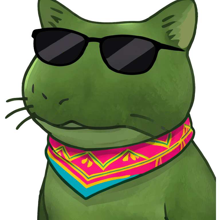 Cat with sunglasses emoji