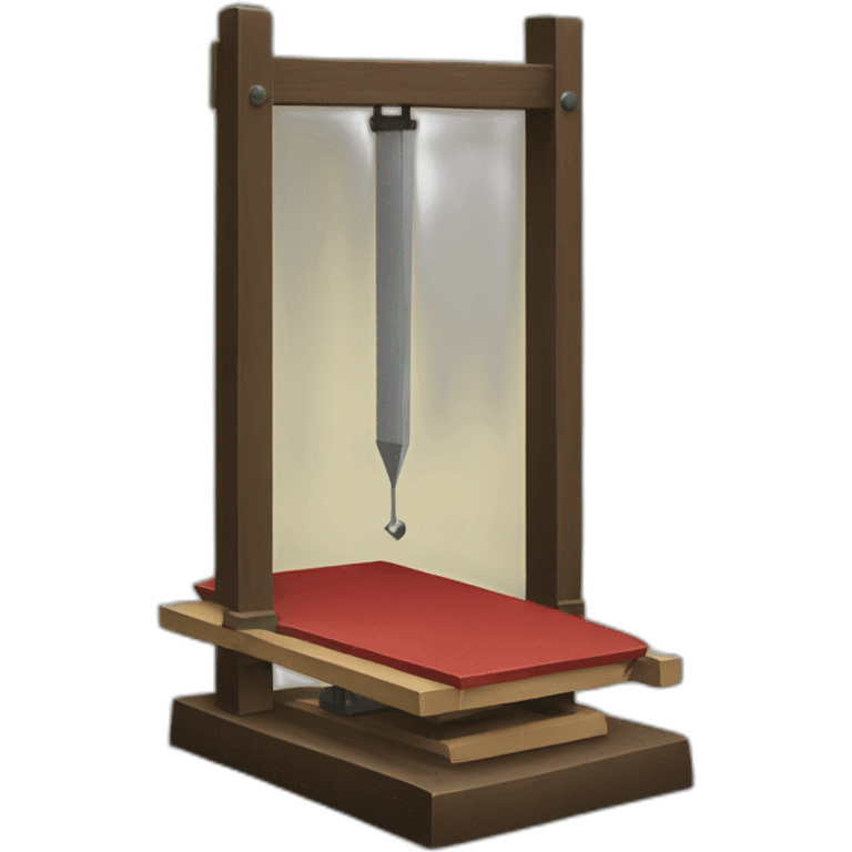 Guillotine working emoji