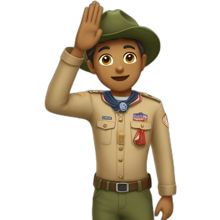 Scout salute emoji