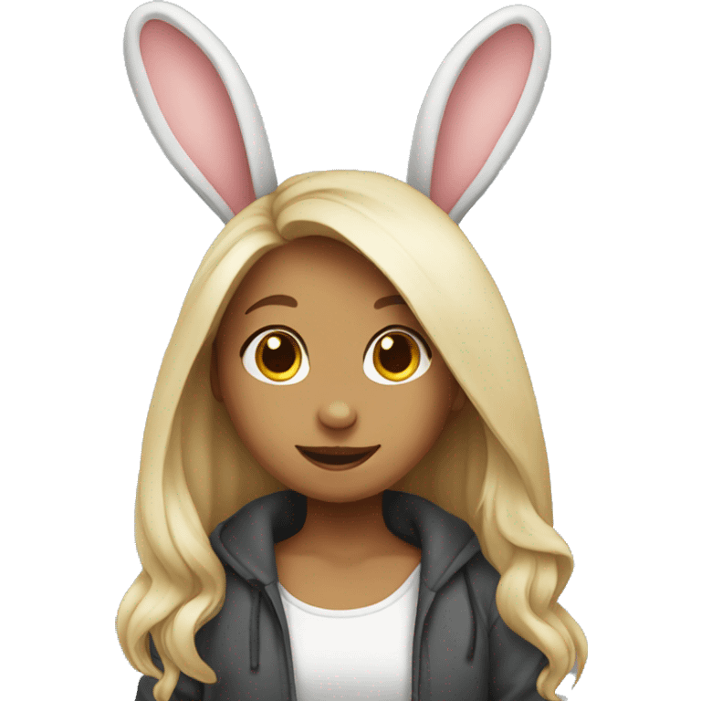 Girl rabbit emoji