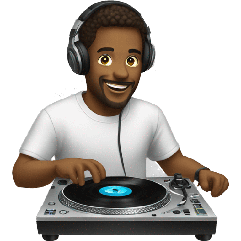 dj spinning records emoji