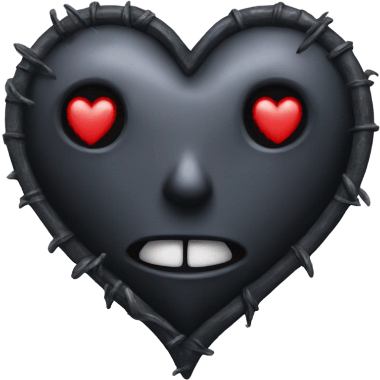 Gothic heart emoji