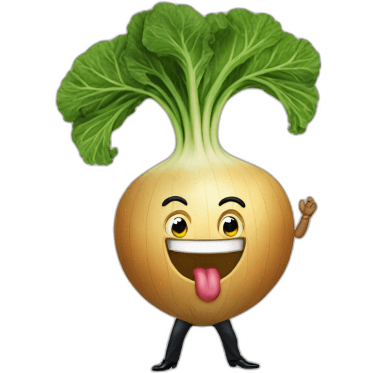 turnip dancing on trump in mar a lago emoji