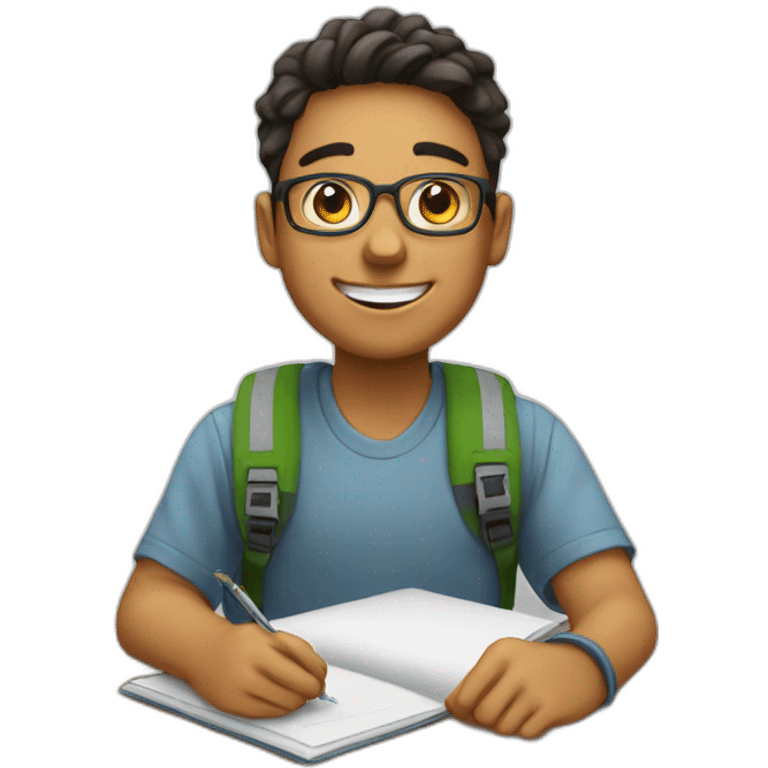 generate a happy student  emoji