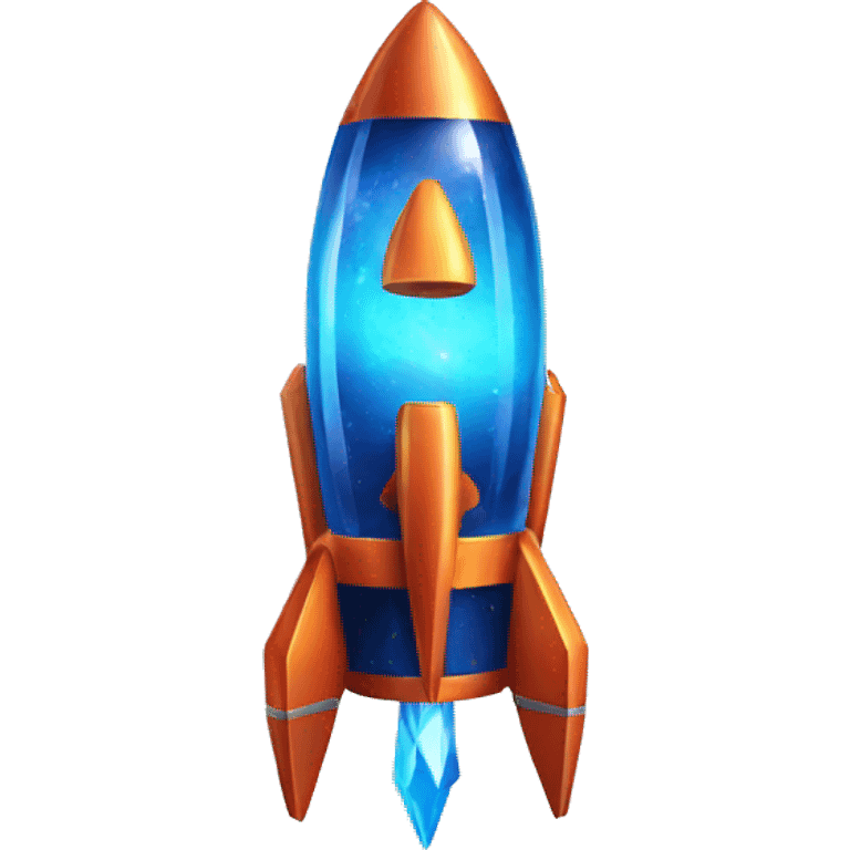 sapphire crystal rocket emoji