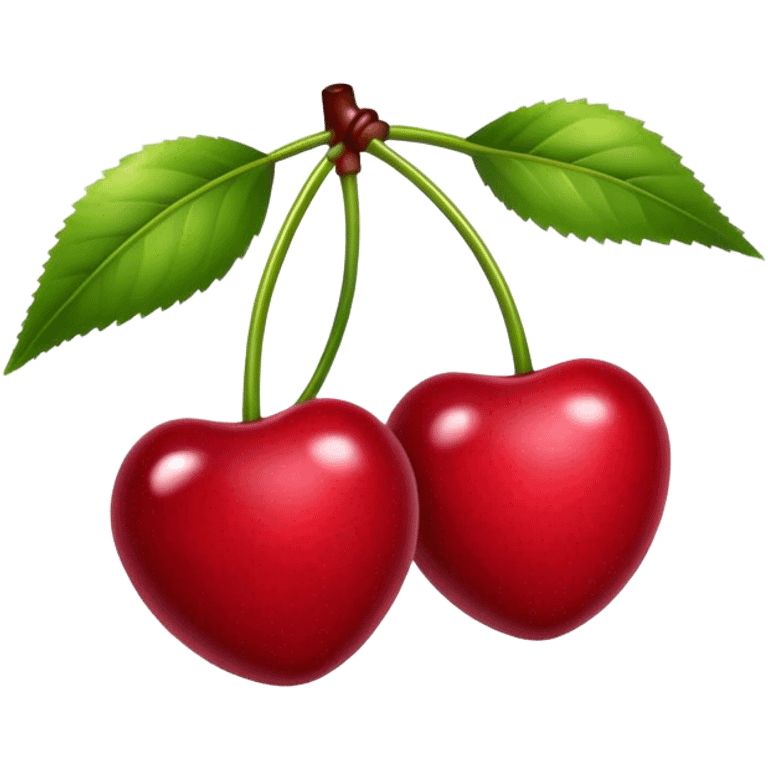 Cherries with bows emoji