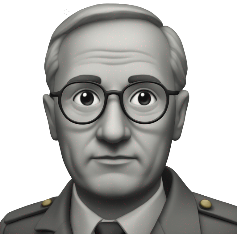 soviet engineer diplomat full scale photoealistic serious emoji