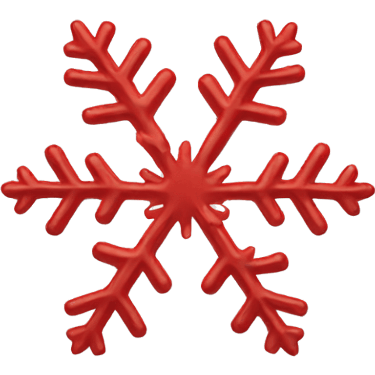 Red snowflake  emoji