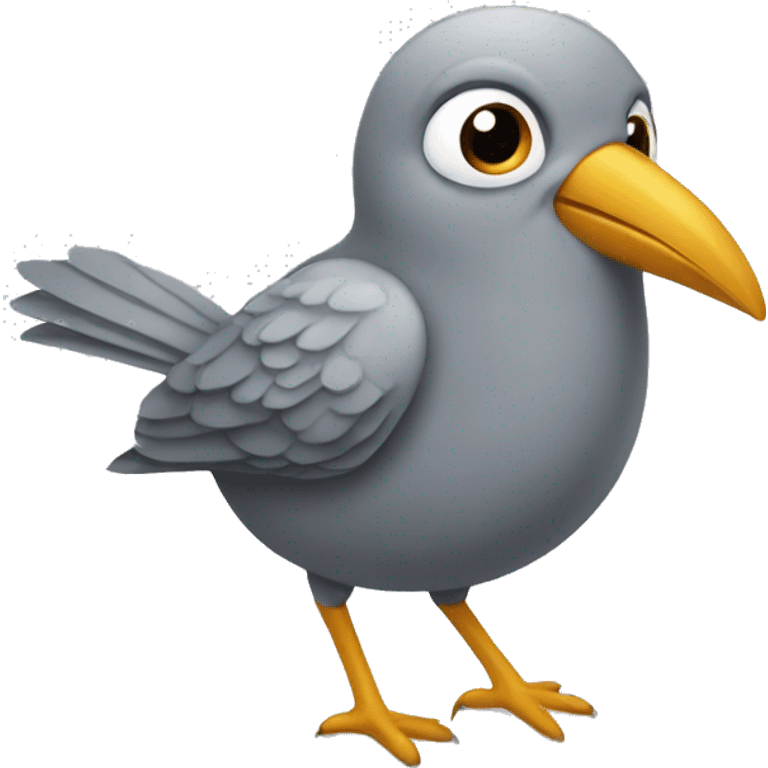 Bird grey inséparable  emoji