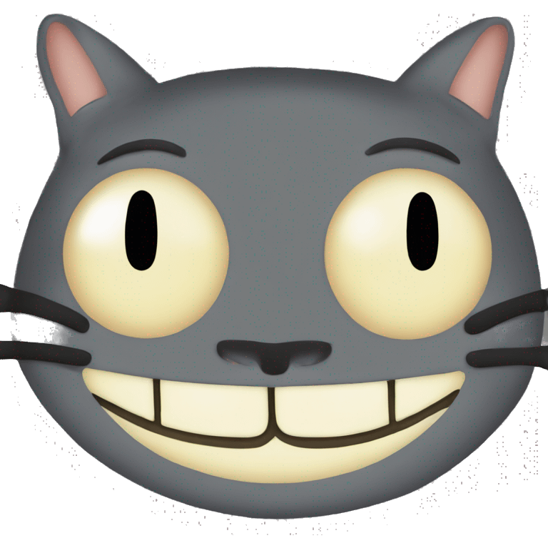 Totoro cat bus smile emoji