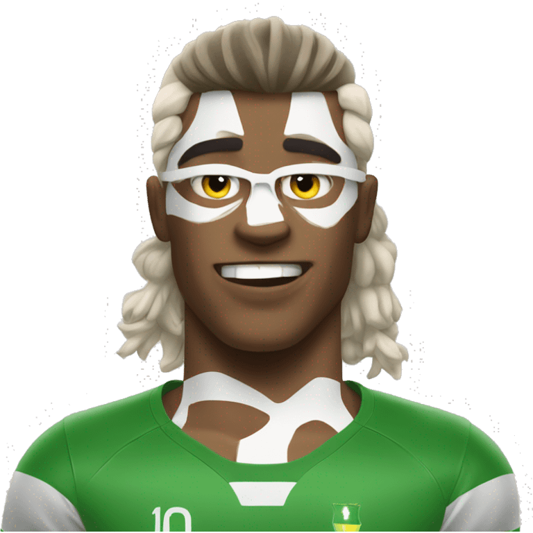 pumped up soccer player emoji