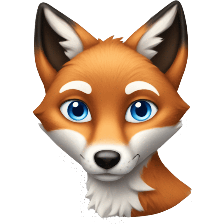 blue-eyed fox emoji