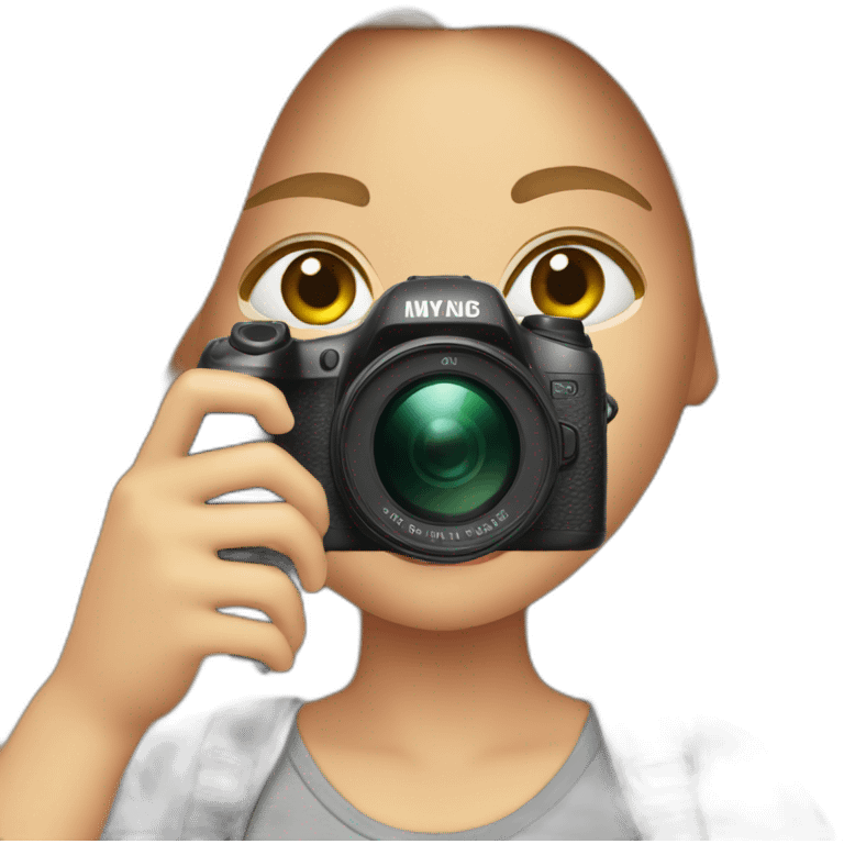 girl holding vlog camera emoji