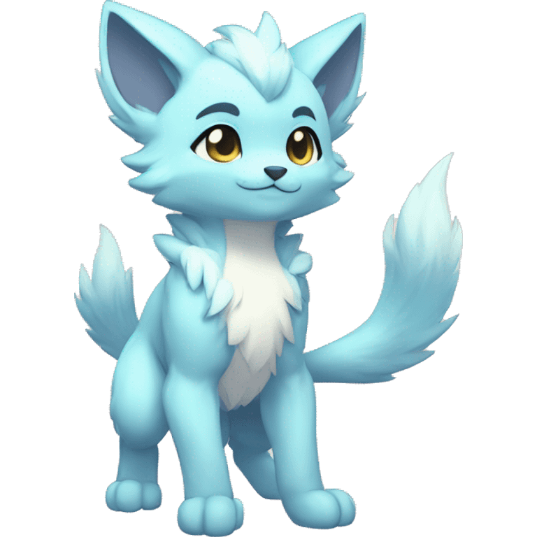 Anthro-Pastel-Fur-Sona-Chibi-Shiny-Fakémon full body emoji