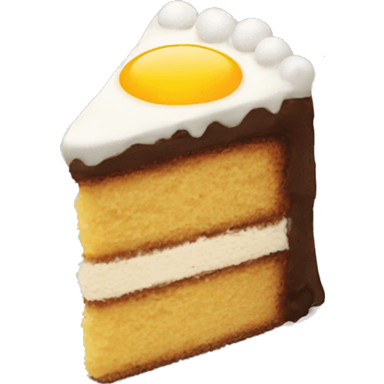 cake with eggs emoji