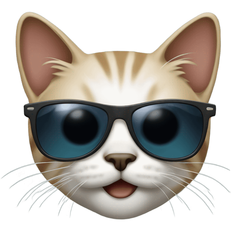 Cat with sunglasses emoji