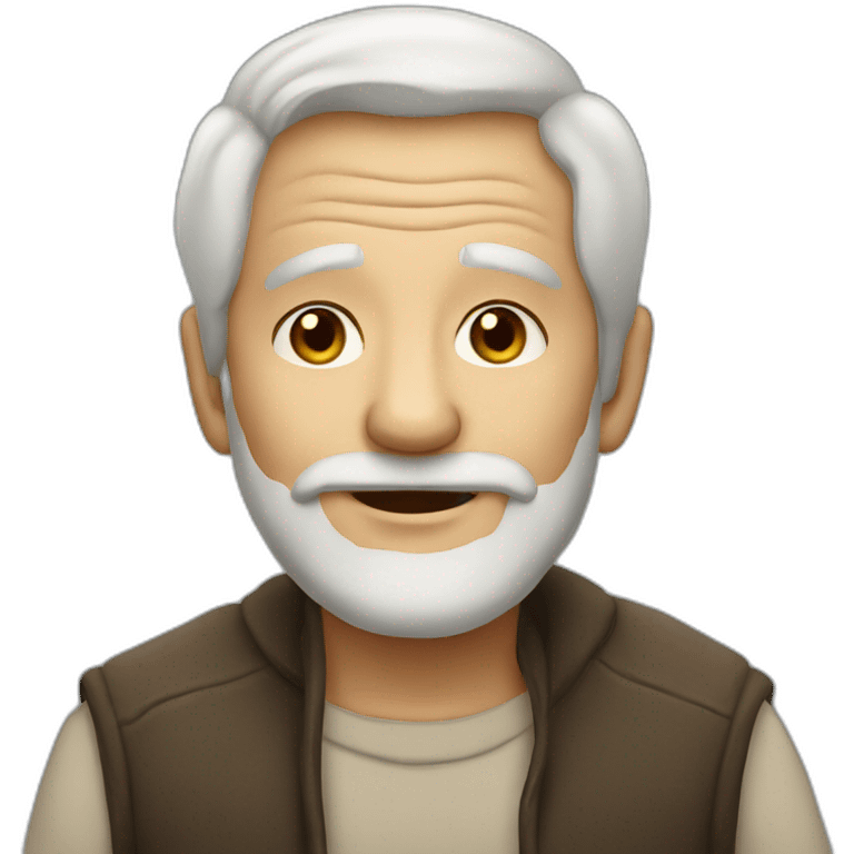 pretty old man emoji