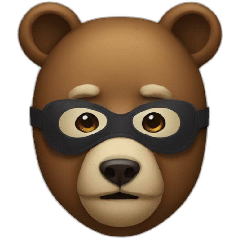 bear in mask emoji