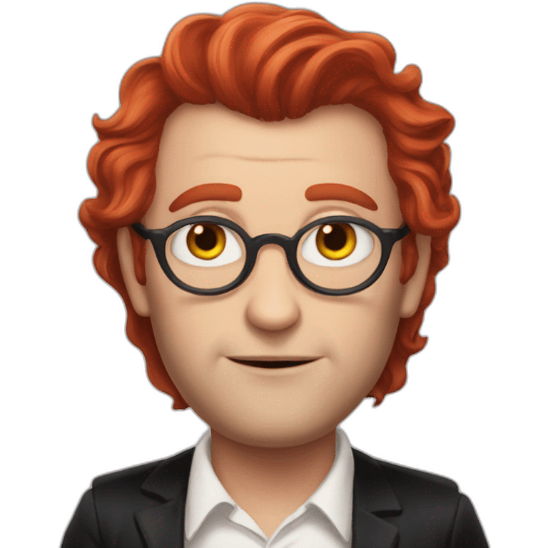 crowley red hair from good omens emoji