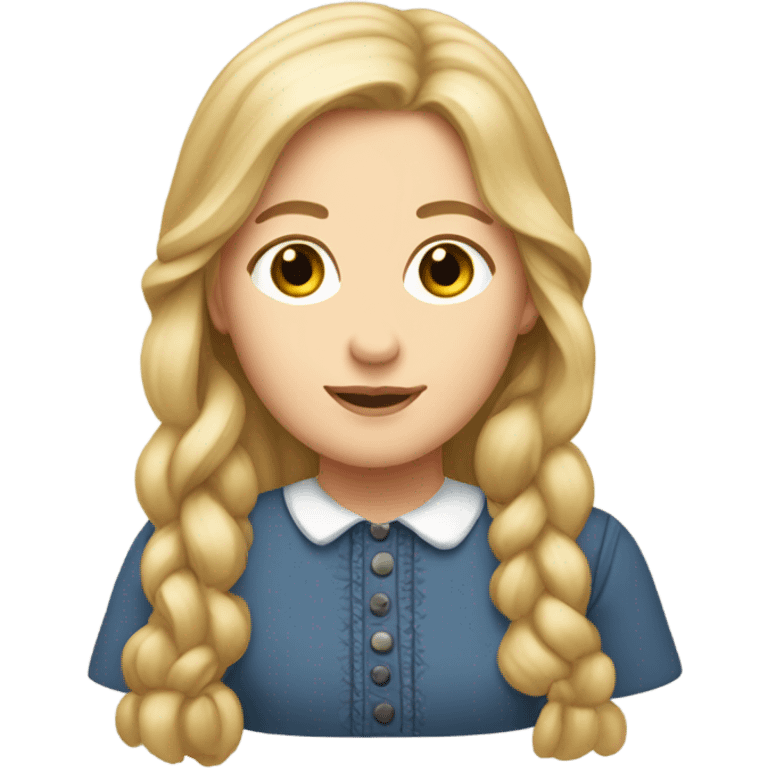 Mary Ingalls pretty with long blonde hair  emoji