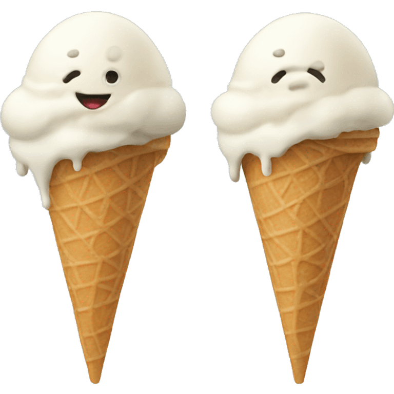 Ice cream with legs  emoji