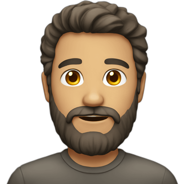 man with beard emoji