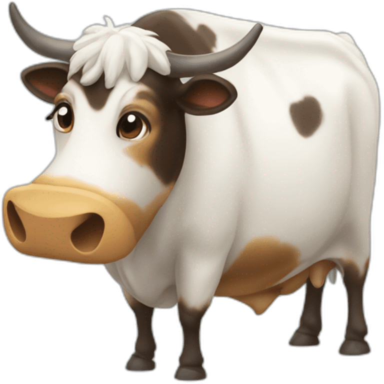 Vaca embarazada emoji