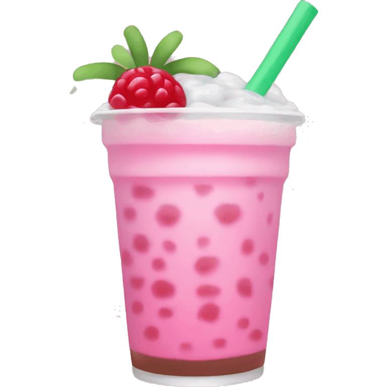 pink boba drink emoji