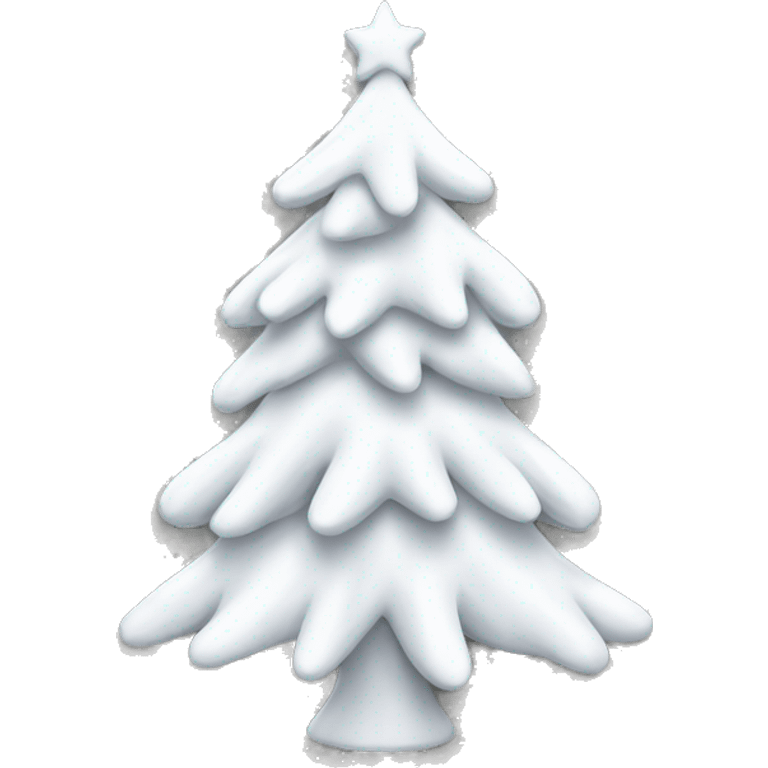 White Christmas tree emoji