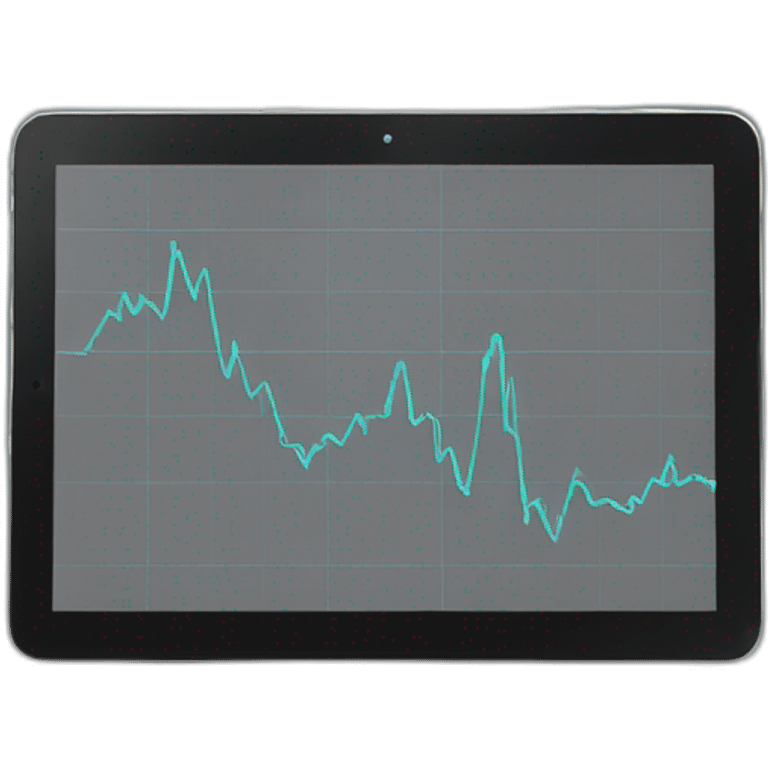 graph on tablet emoji