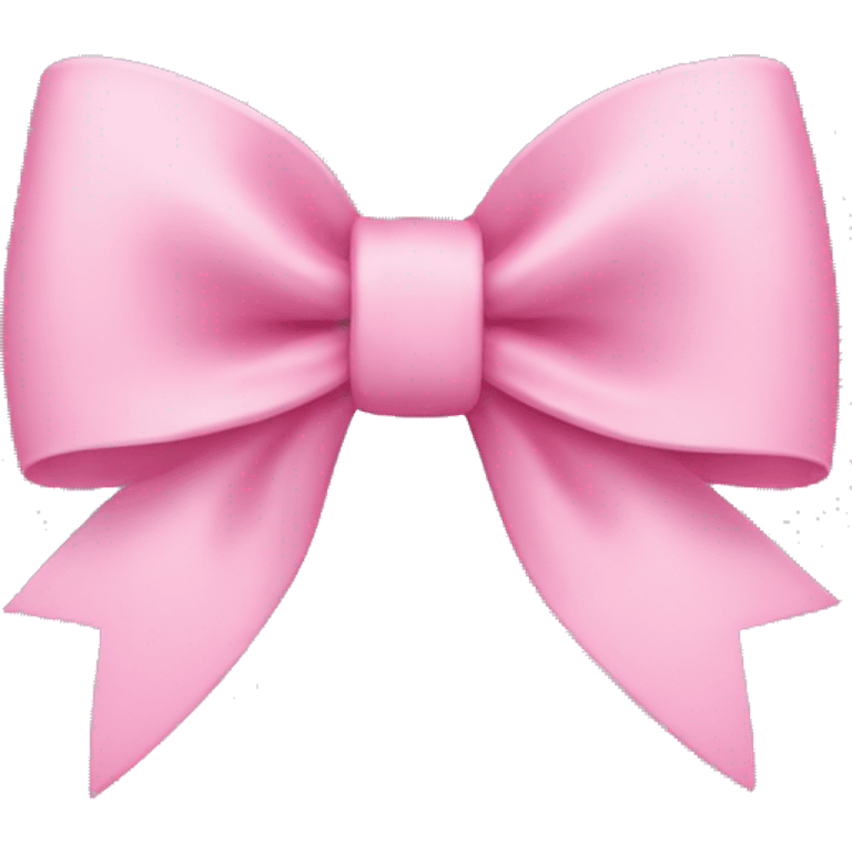 a thin pink bow  emoji