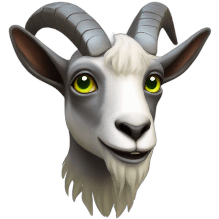 alien goat in sapaceship emoji