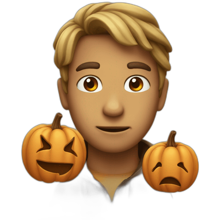 autumn nervous emoji with a smile emoji