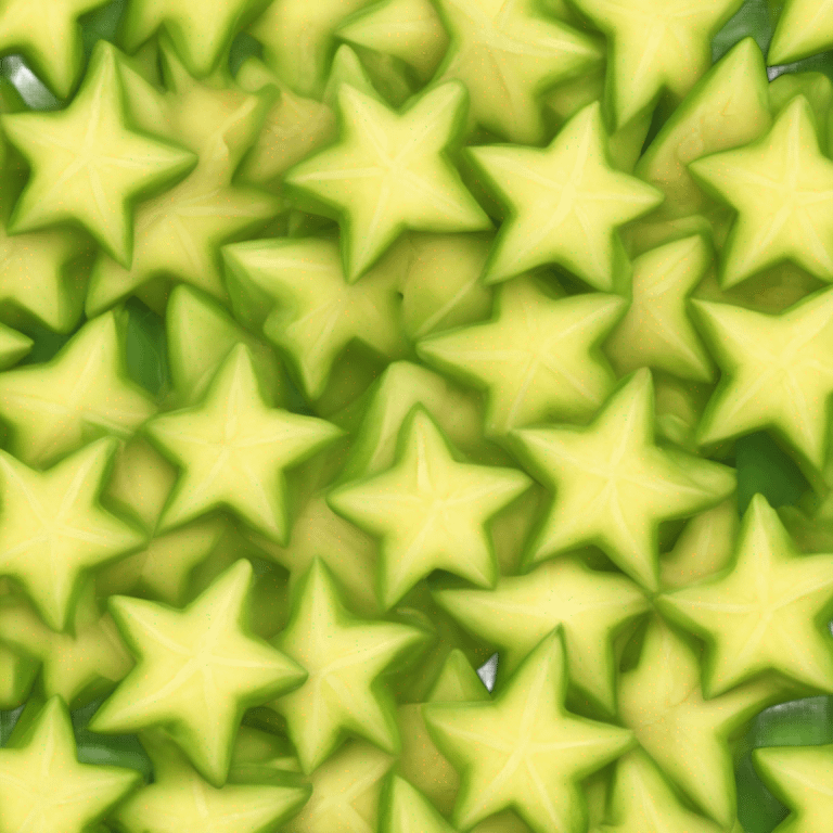 5 star fruit Carambola slice  emoji