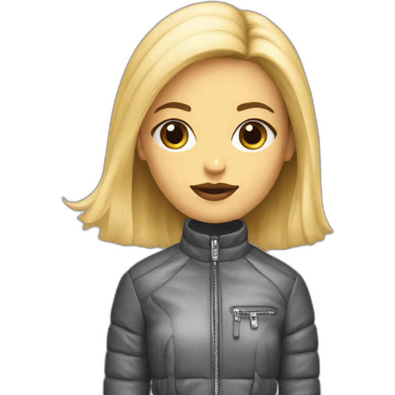 Balenciaga style girl emoji