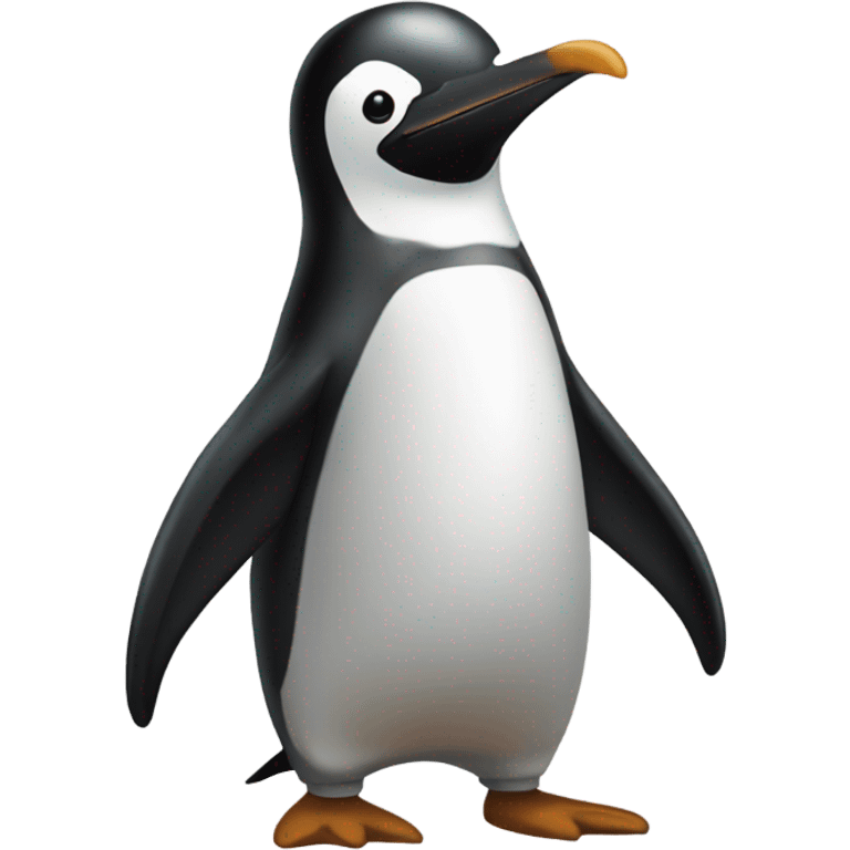 pingüino haciendo popo emoji