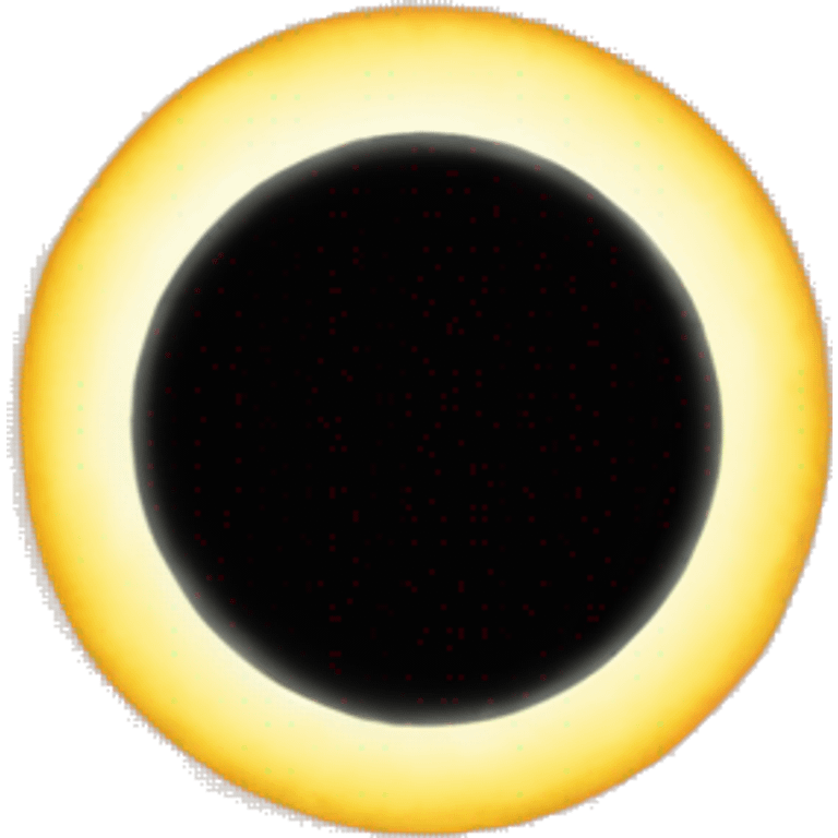 a solar eclipse emoji