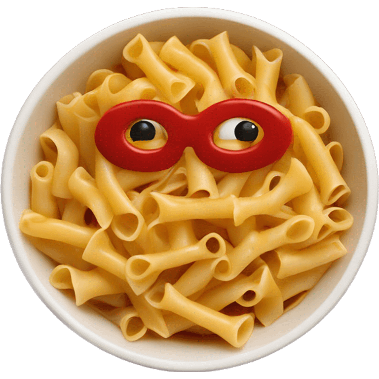 bowtie pasta with red sauce in a bowl  emoji