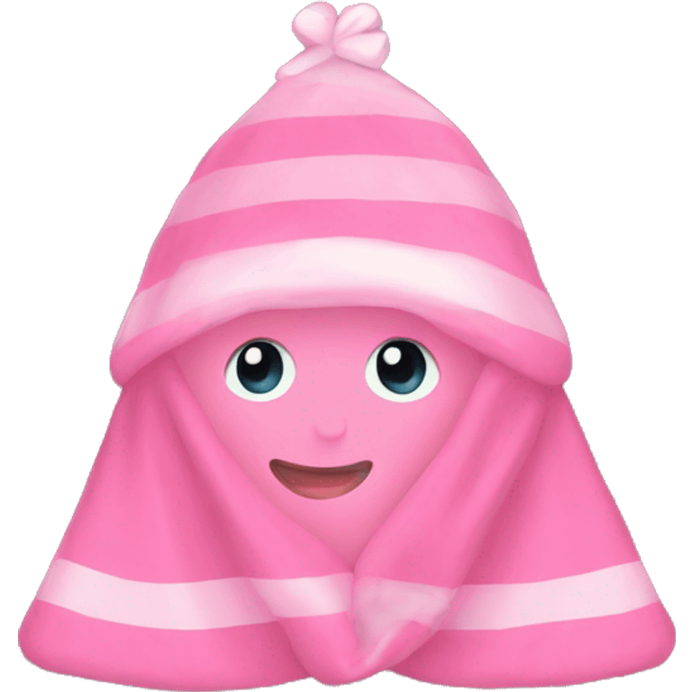 Pink Christmas blanket  emoji